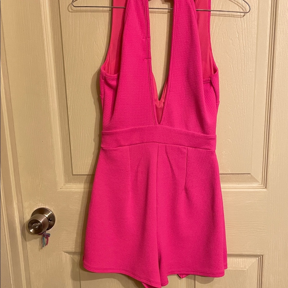 Vibrant Pink Sleeveless Dress - Picture 5 of 5